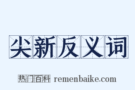 尖新反义词是什么意思的图片